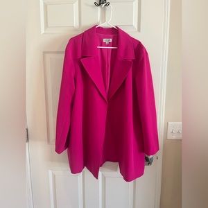 Tahari Oversized Hot Pink Blazer